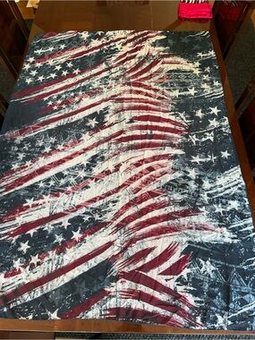 American Flag Print Lightweight Women's Scarf - Red, White & Blue 41“ x 58“